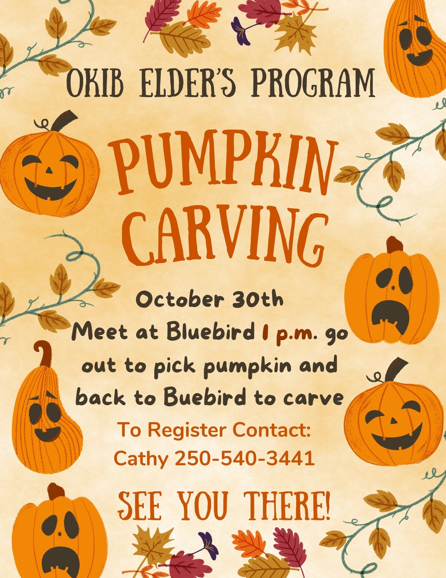 Elder’s Program – Pumpkin Carving
