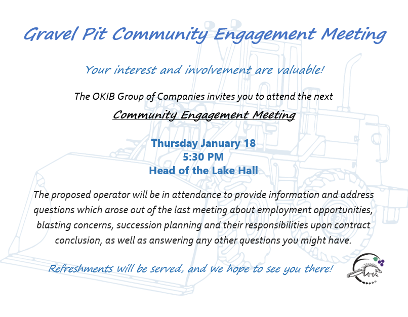 Reminder: Gravel Pit Engagement Night