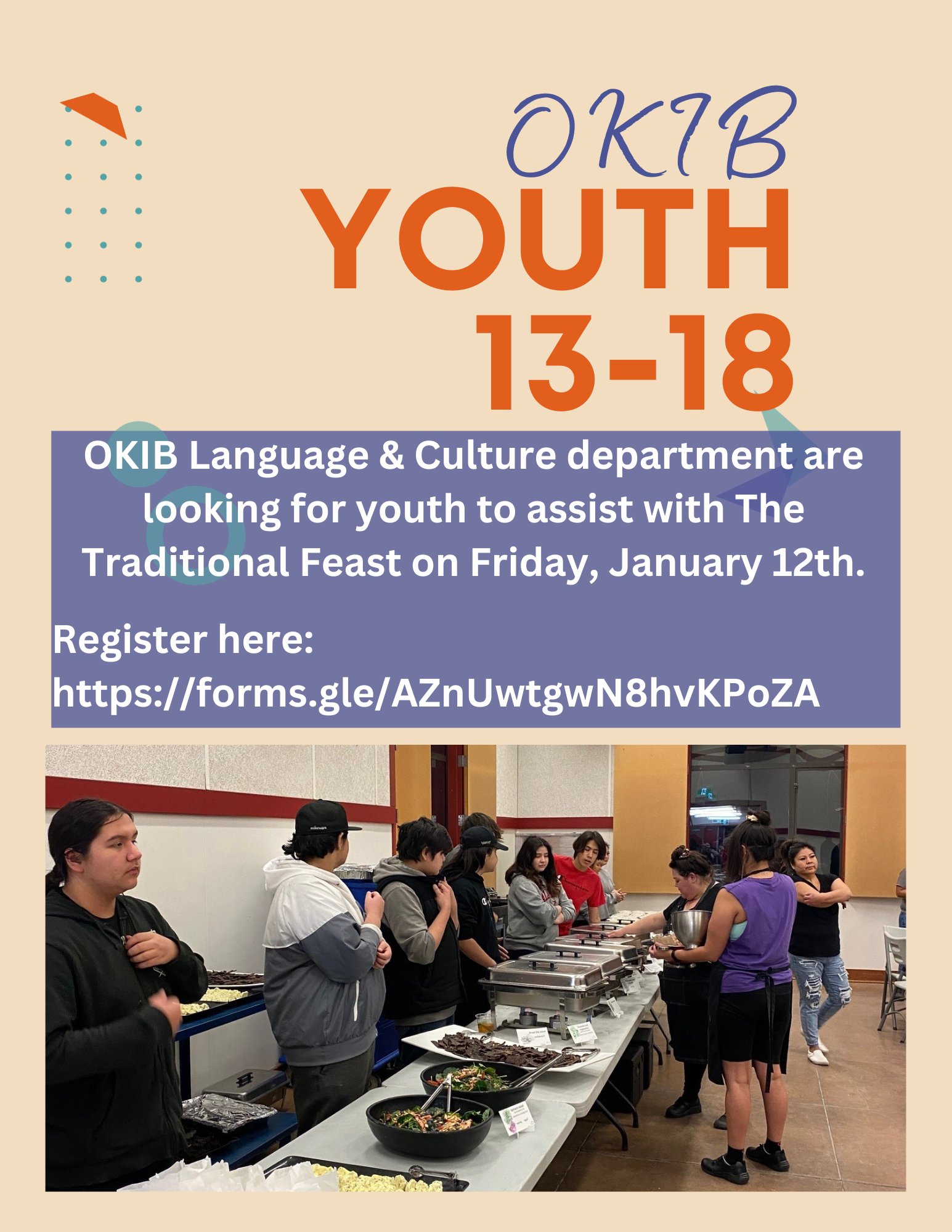Traditional Foods Feast Youth Workers