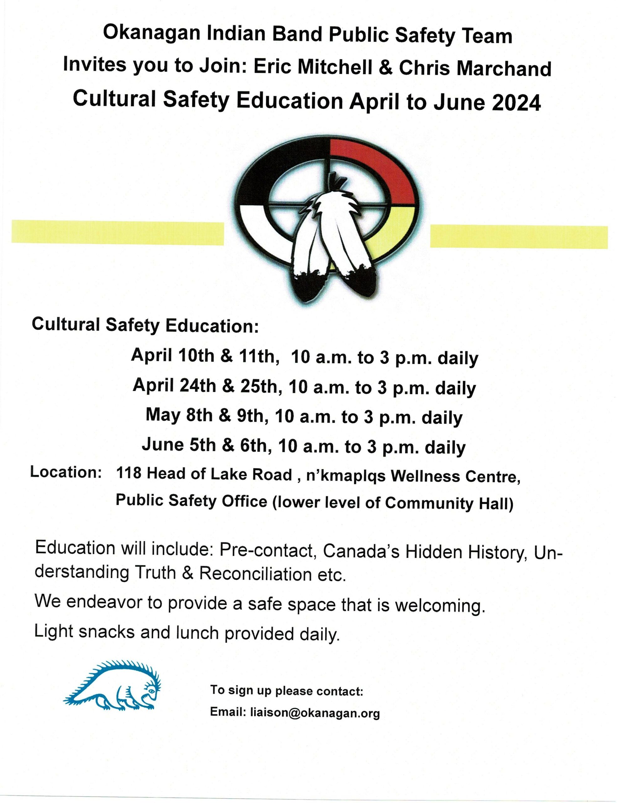 Cultural Safety Education dates
