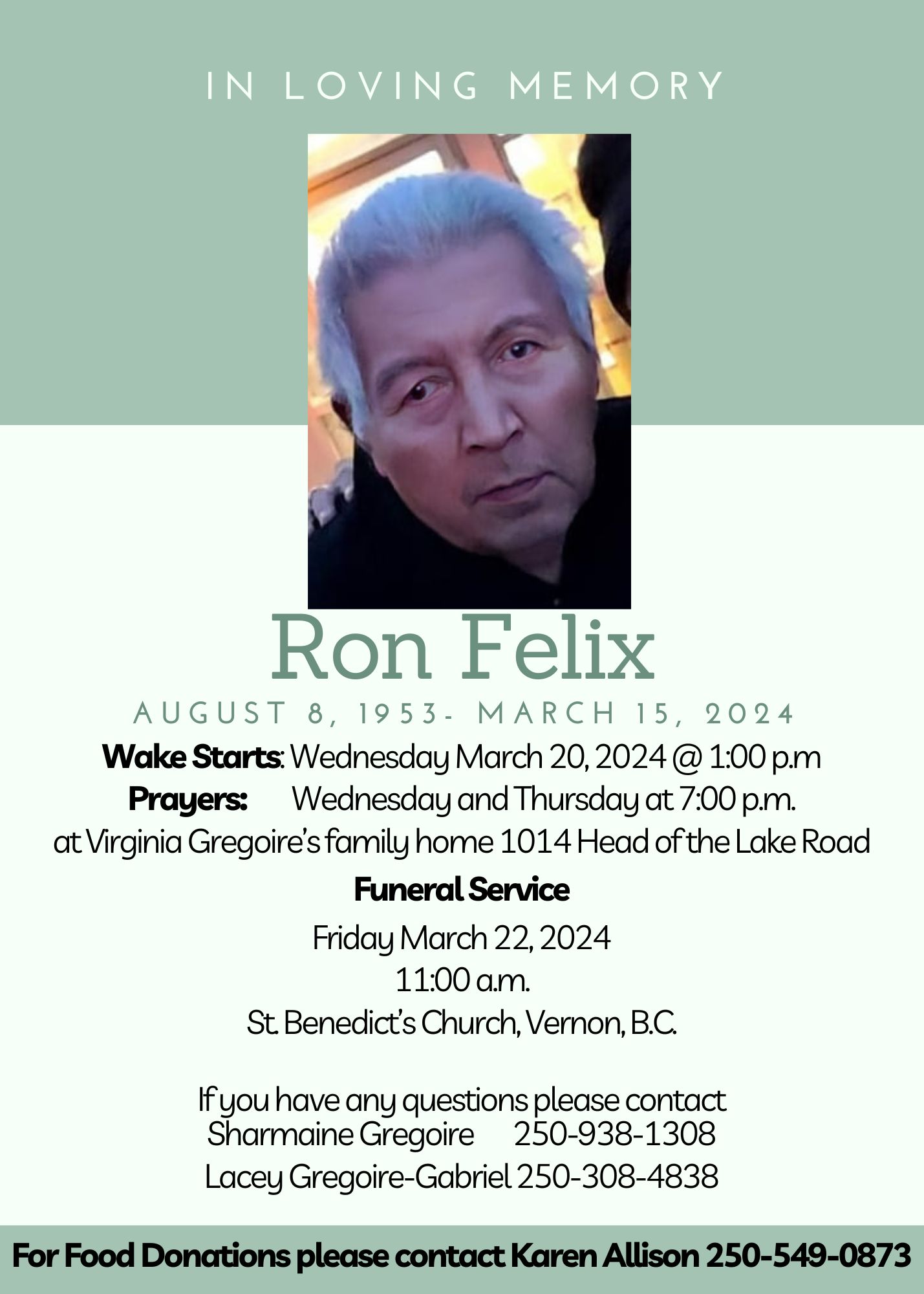 In Loving Memory: Ron Felix