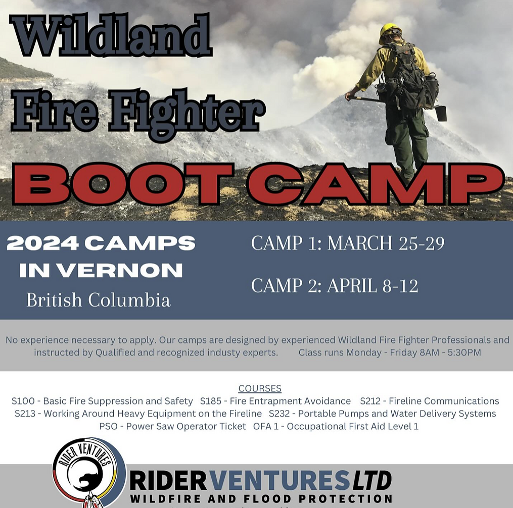 Training Opportunity – Rider Ventures Wildland Firefighting