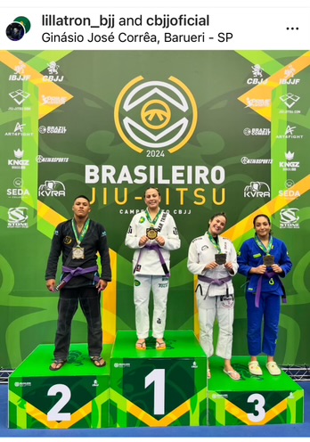 Lillian Marchand ‘Lillatron’ Wins two Gold medals at the Brazil Jiujitsu Championship 2024 in Sao Paulo, Brazil.