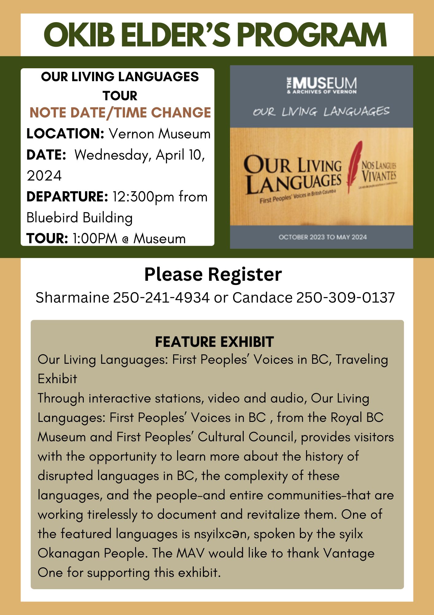 OKIB Elders – Our Living Languages Museum Tour