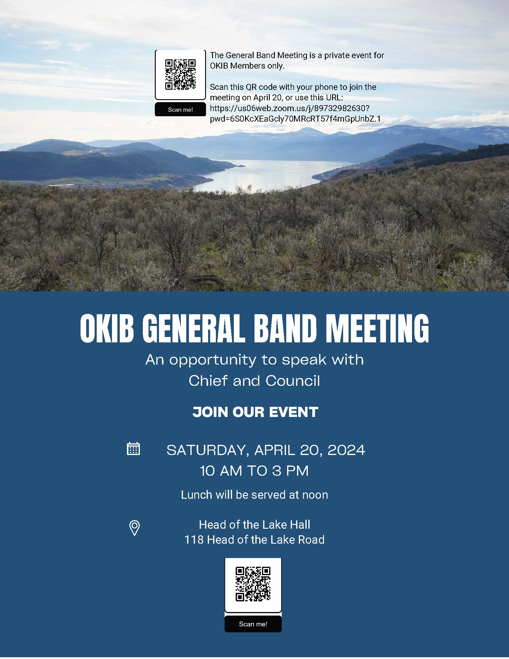 Reminder: General Band Meeting happening tomorrow, April 20th, 10am-3pm @ Head of the Lake Hall.