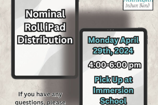 Nominal Roll iPad distribution