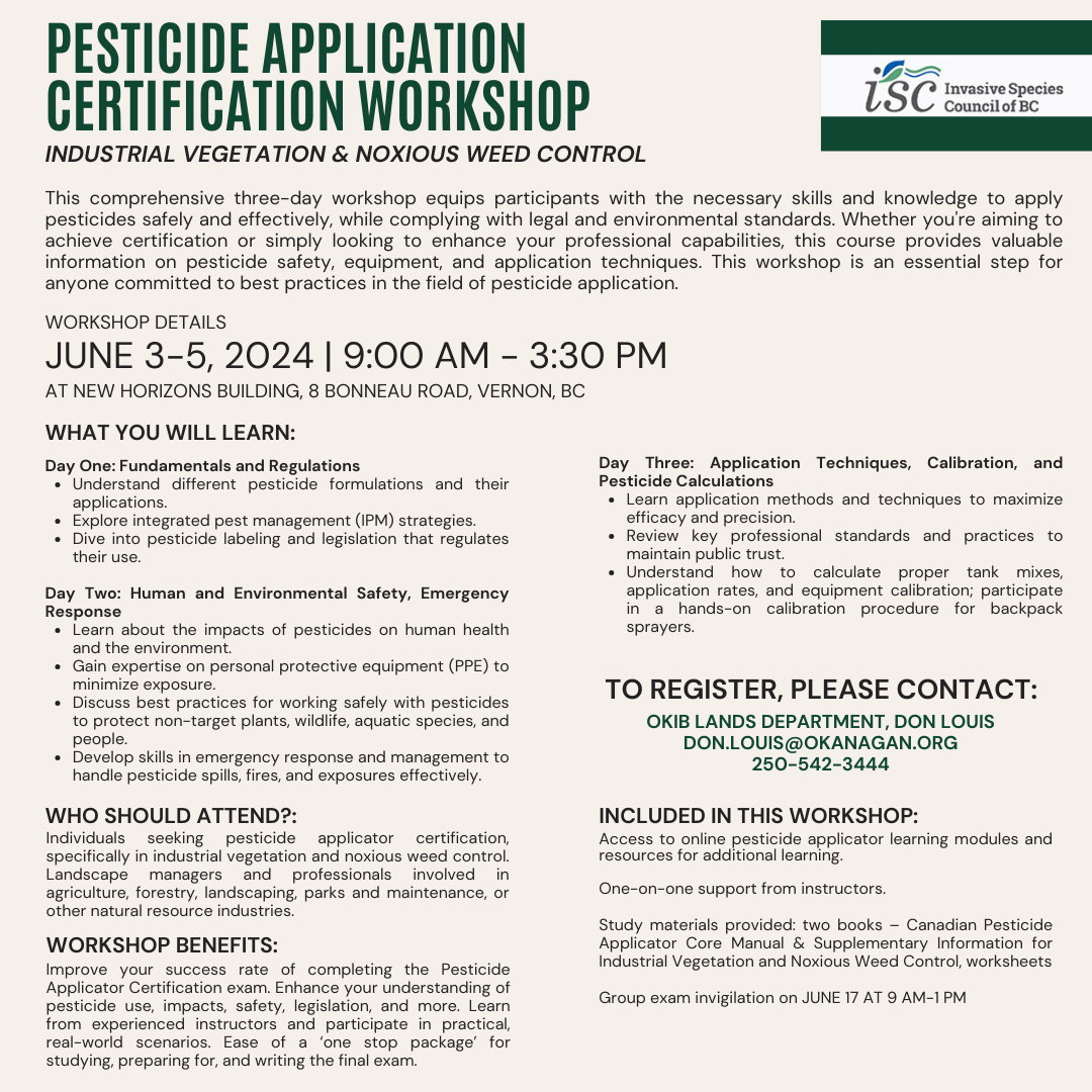 Pesticide Application Certification workshop