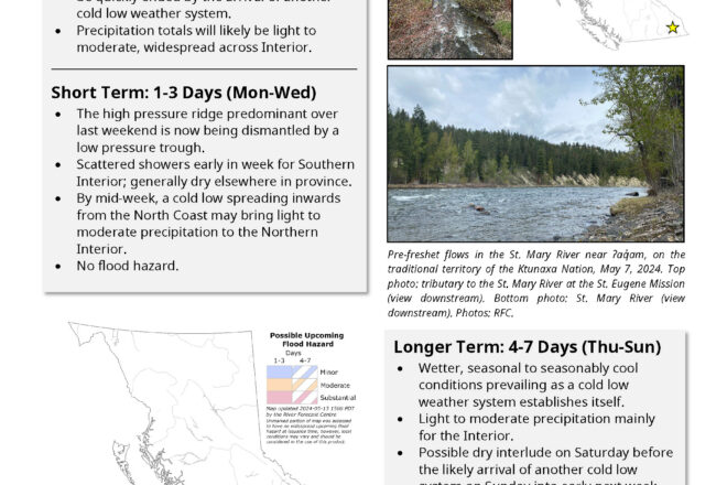 BC 7 Day Flood Outlook – May 13th