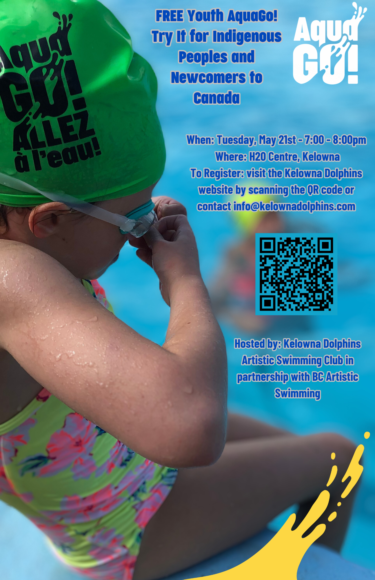 Free Artistic Swimming Program for Indigenous Youth and Newcomers