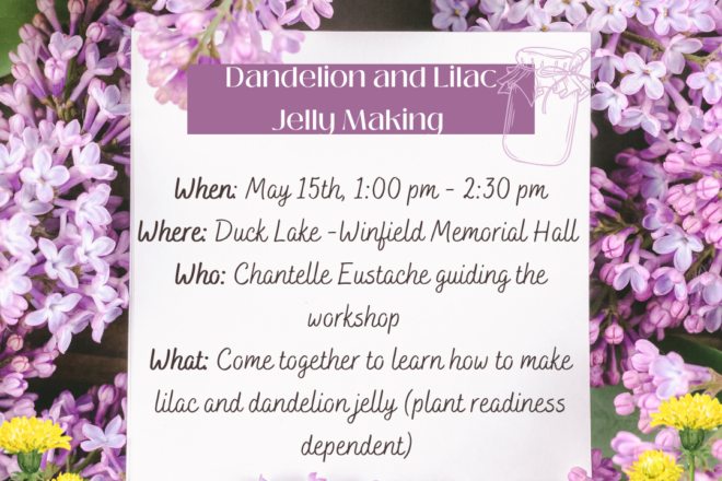 Dandelion and Lilac jelly making workshop