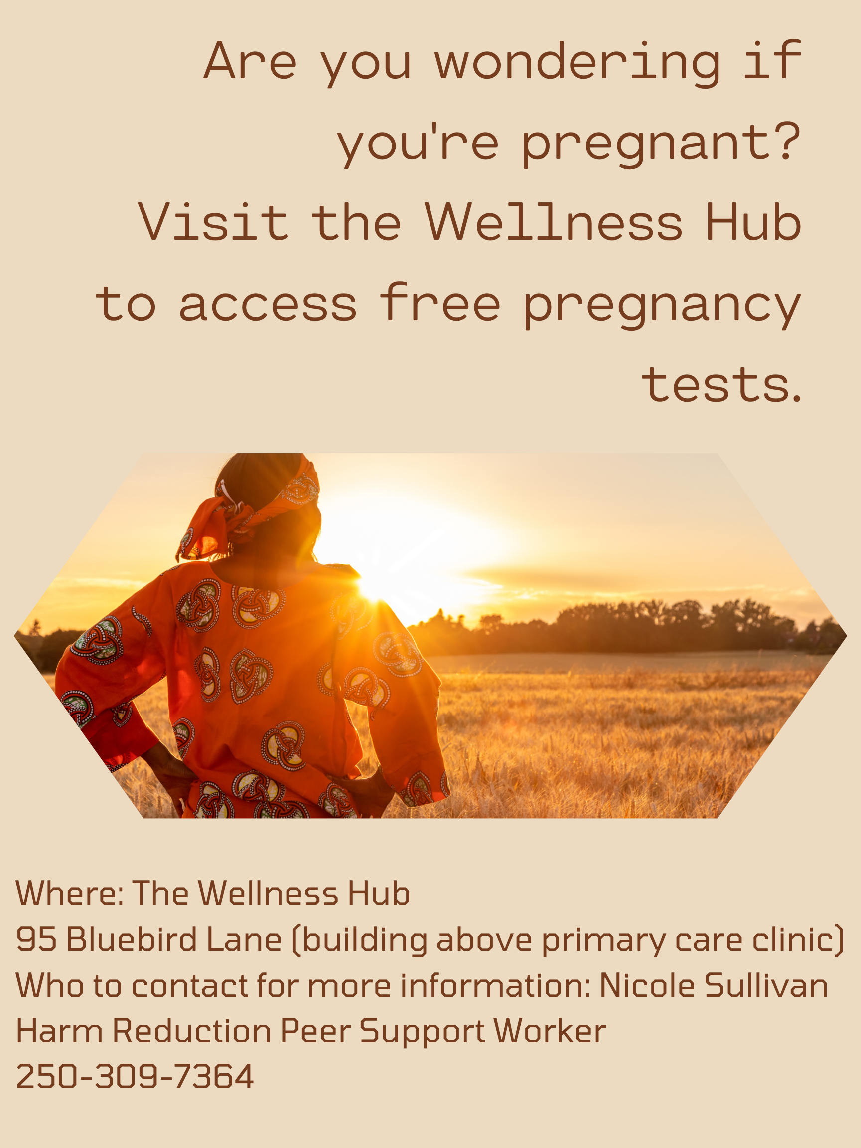 Are you wondering if you might be pregnant? Visit the Wellness hub for free pregnancy tests