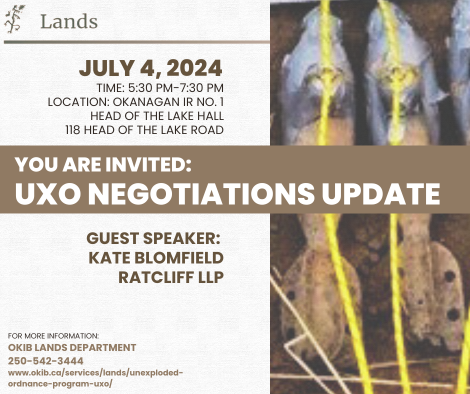 UXO Negotiations update