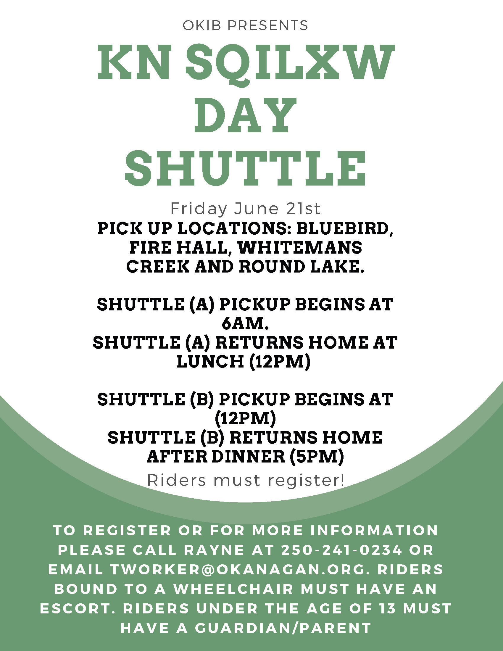Kn Sqilxw day Shuttle