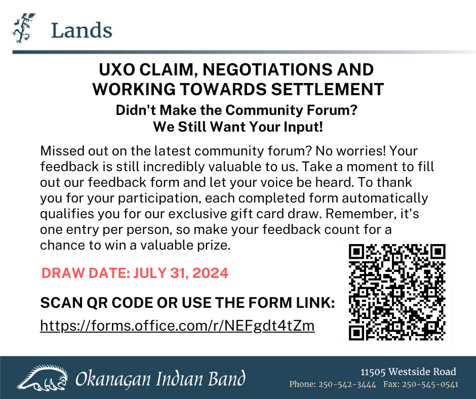 UXO Negotiation and claim feedback