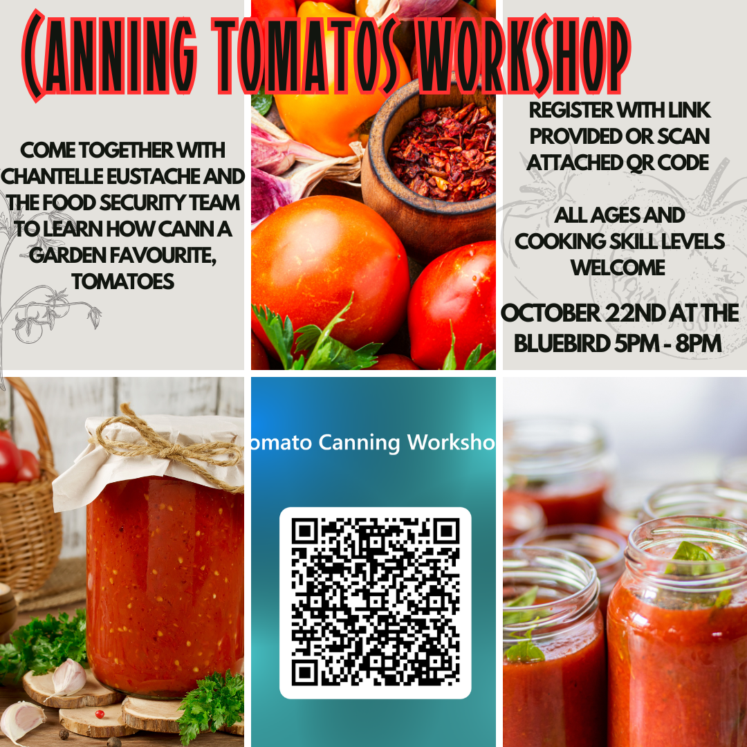 Tomato Canning workshop – Oct 22nd 5pm-8pm @Bluebird building