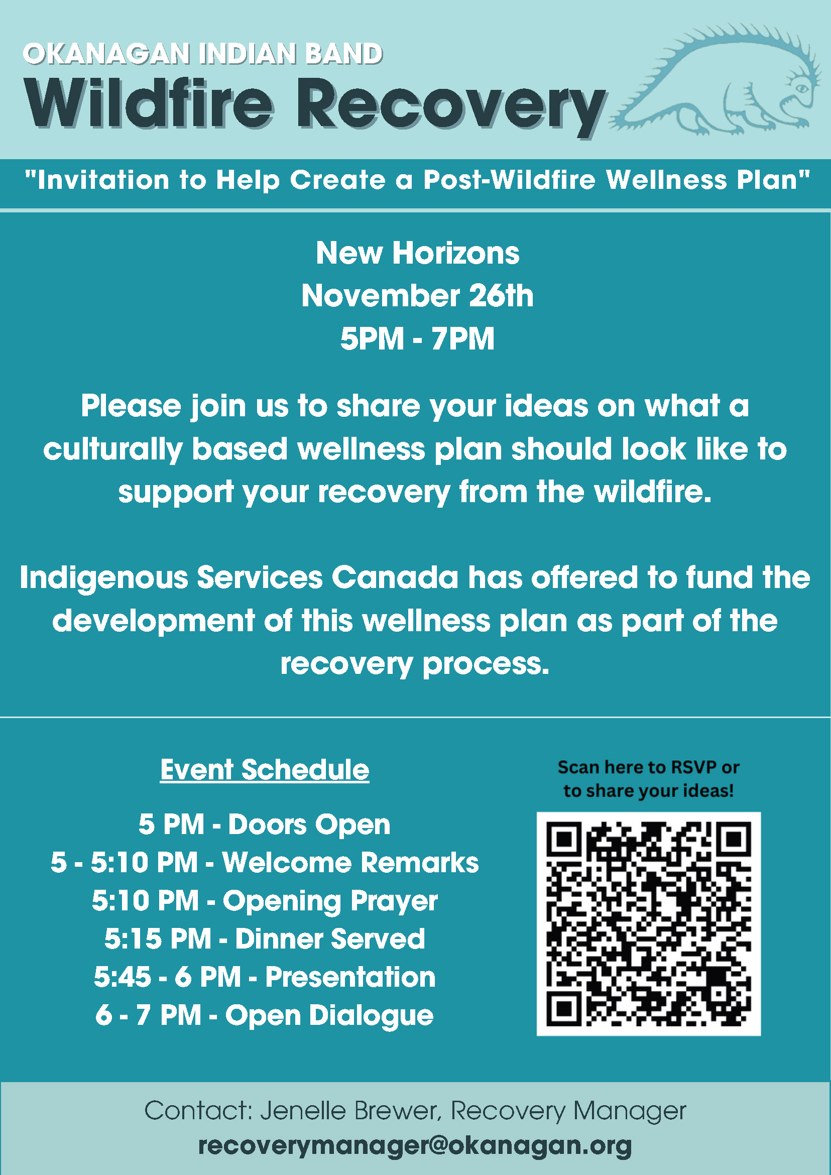 Invitation to help create a Post-Wildfire Wellness Plan