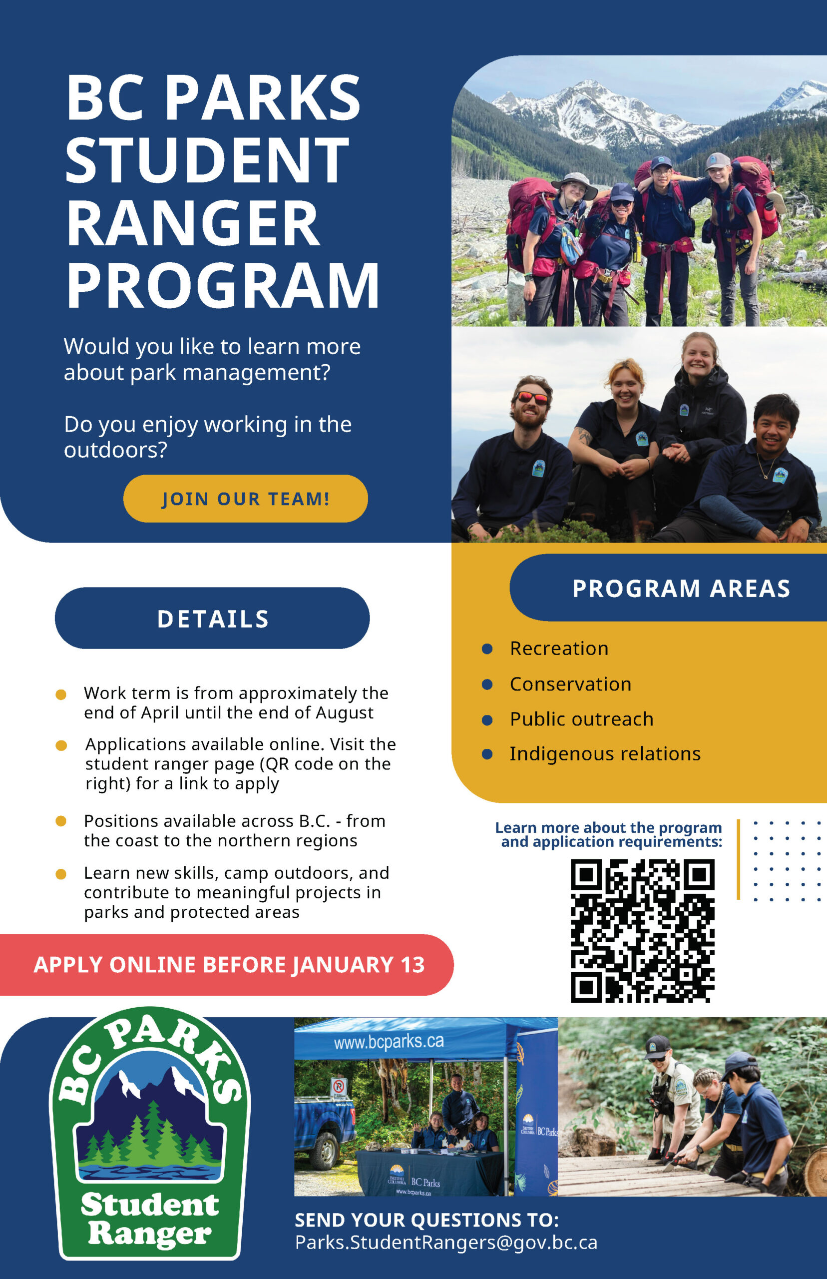 2025 Student Park Ranger Program