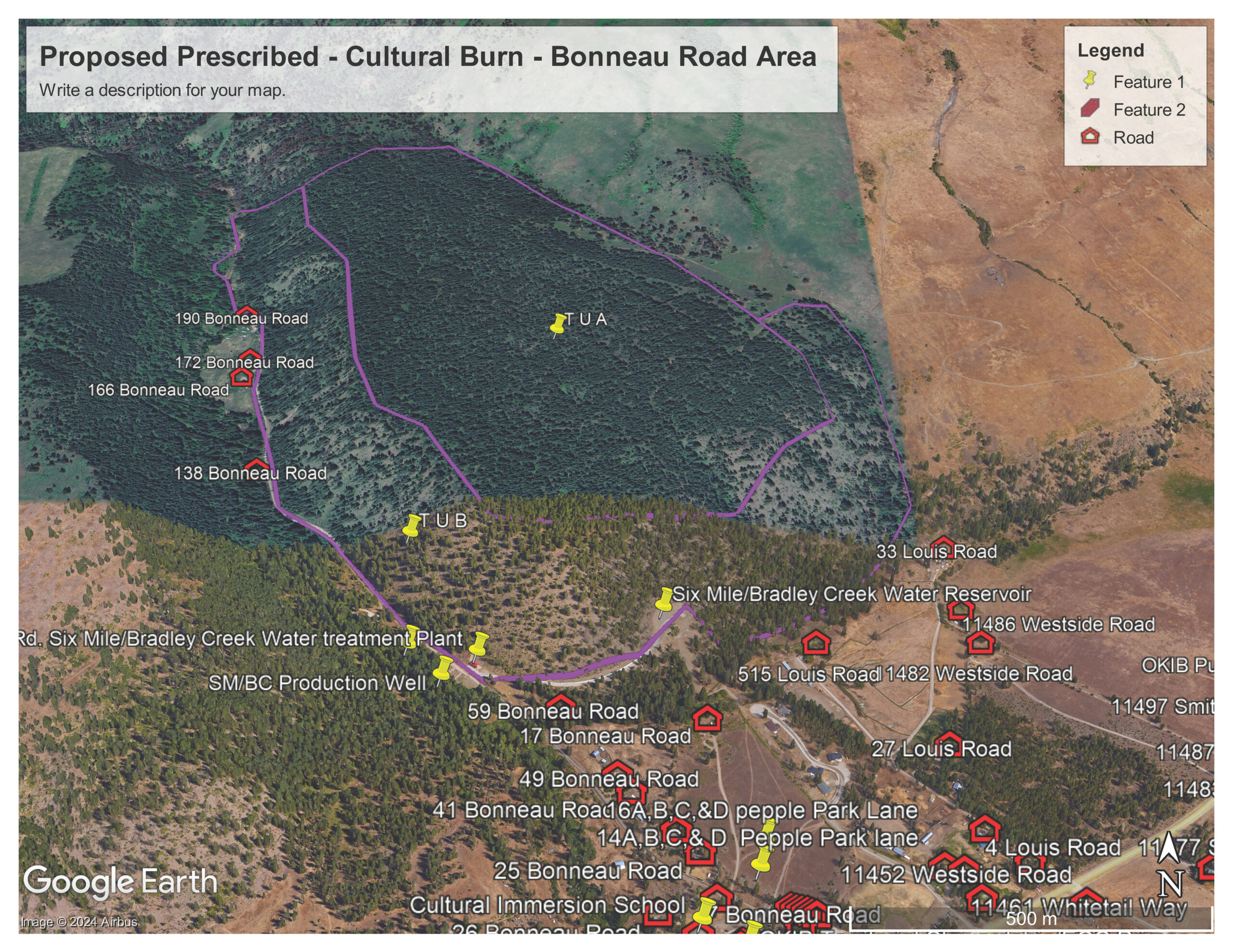 Proposed Prescribed – Cultural Burn – Bonneau Road Area