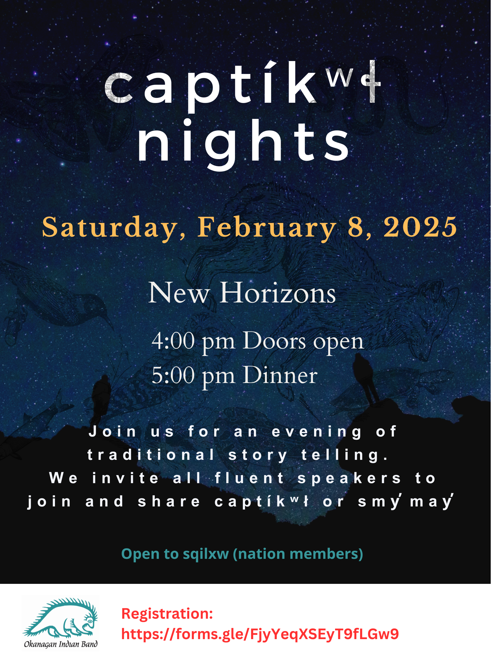 Happening tomorrow: Captikwl Night