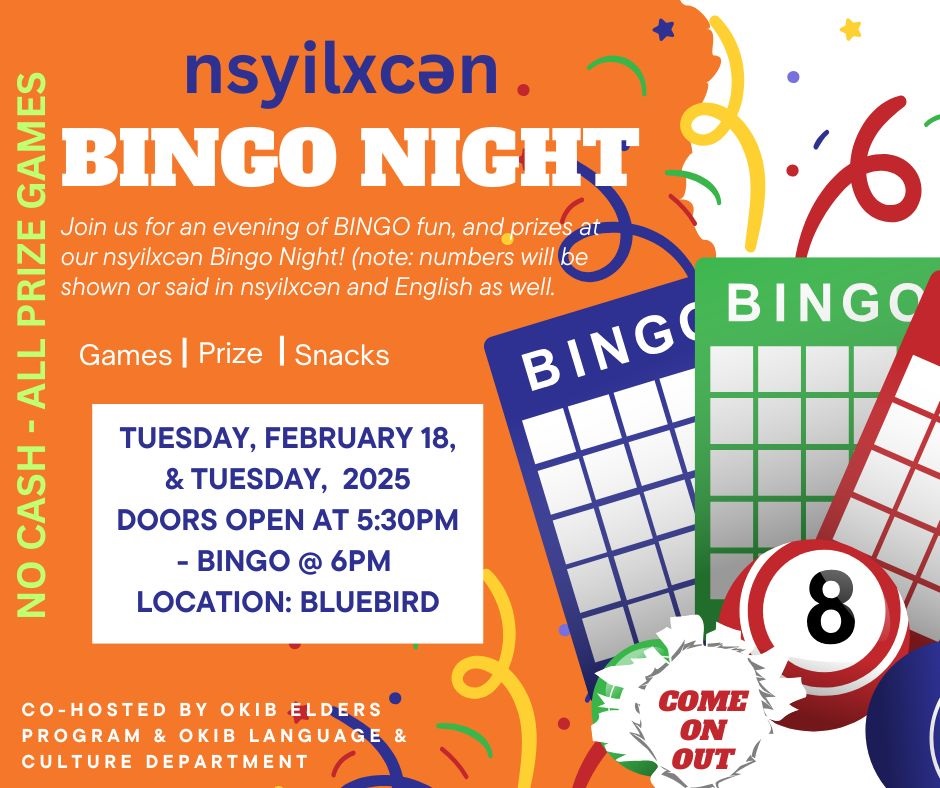 Nsyilxcen Bingo Night