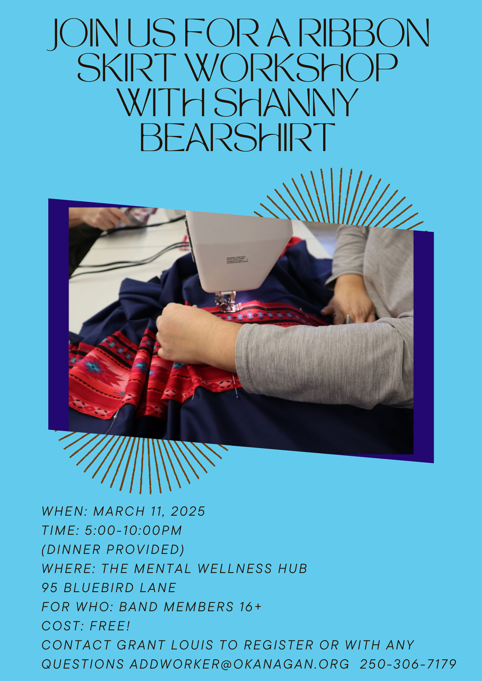 Ribbon Skirt Workshop with Shanny Bearshirt