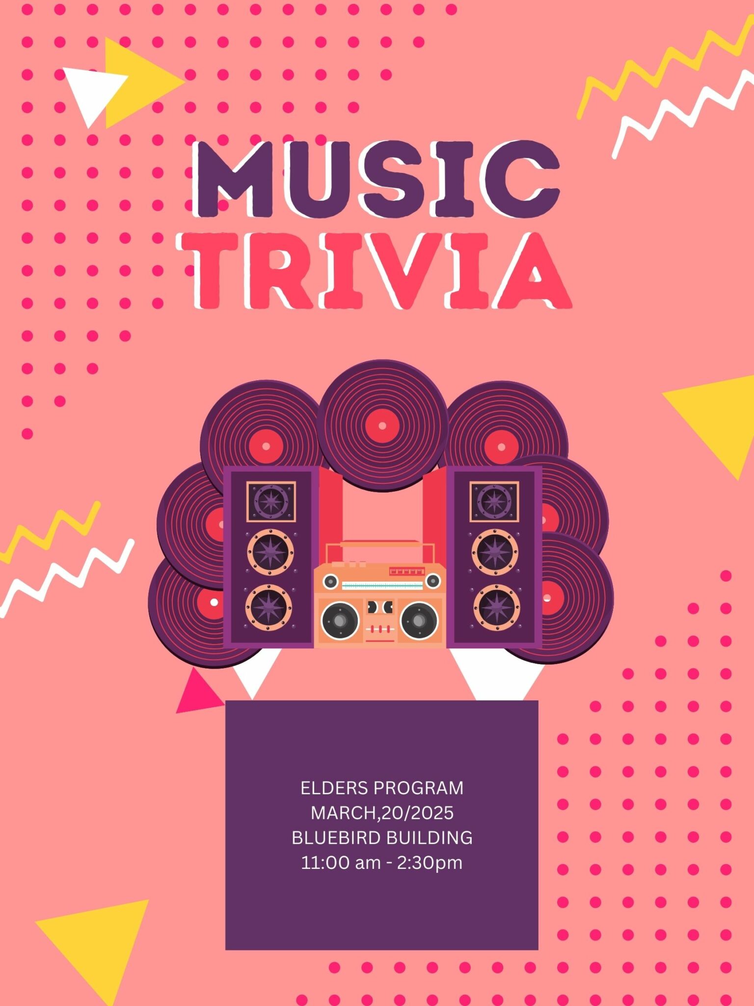 Elders program - Music Trivia - Okanagan Indian Band