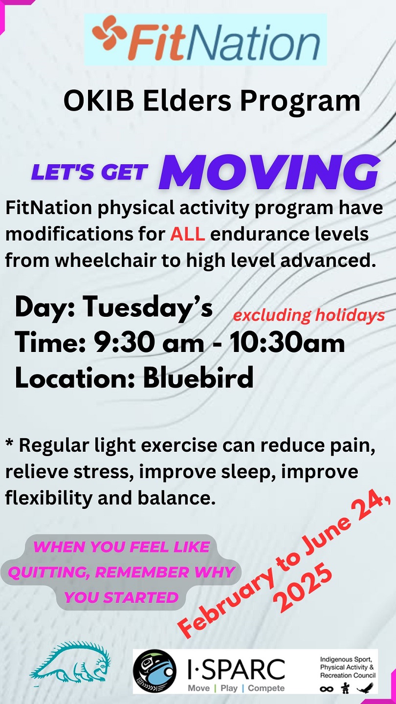 FitNation update – Tuesdays from 9:30am to 10:30am at the Bluebird building