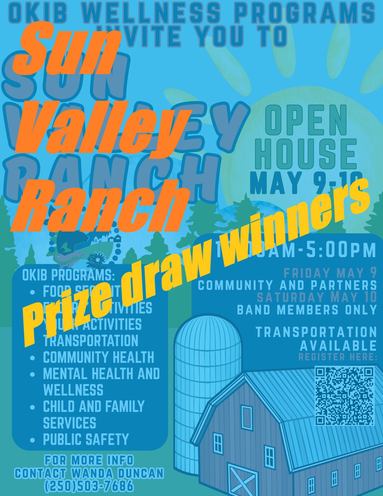 Sun Valley Ranch Open House prize draw winners