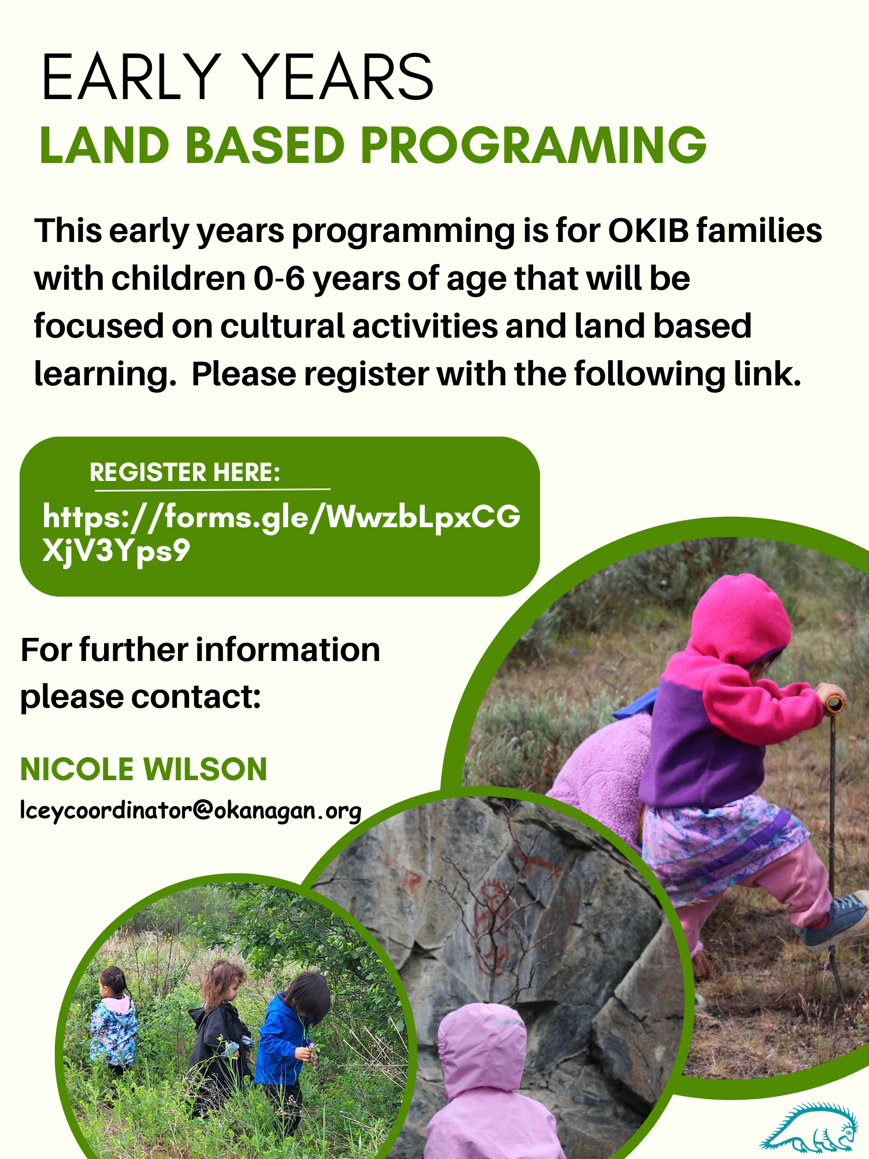 Early Years Land Based Programing