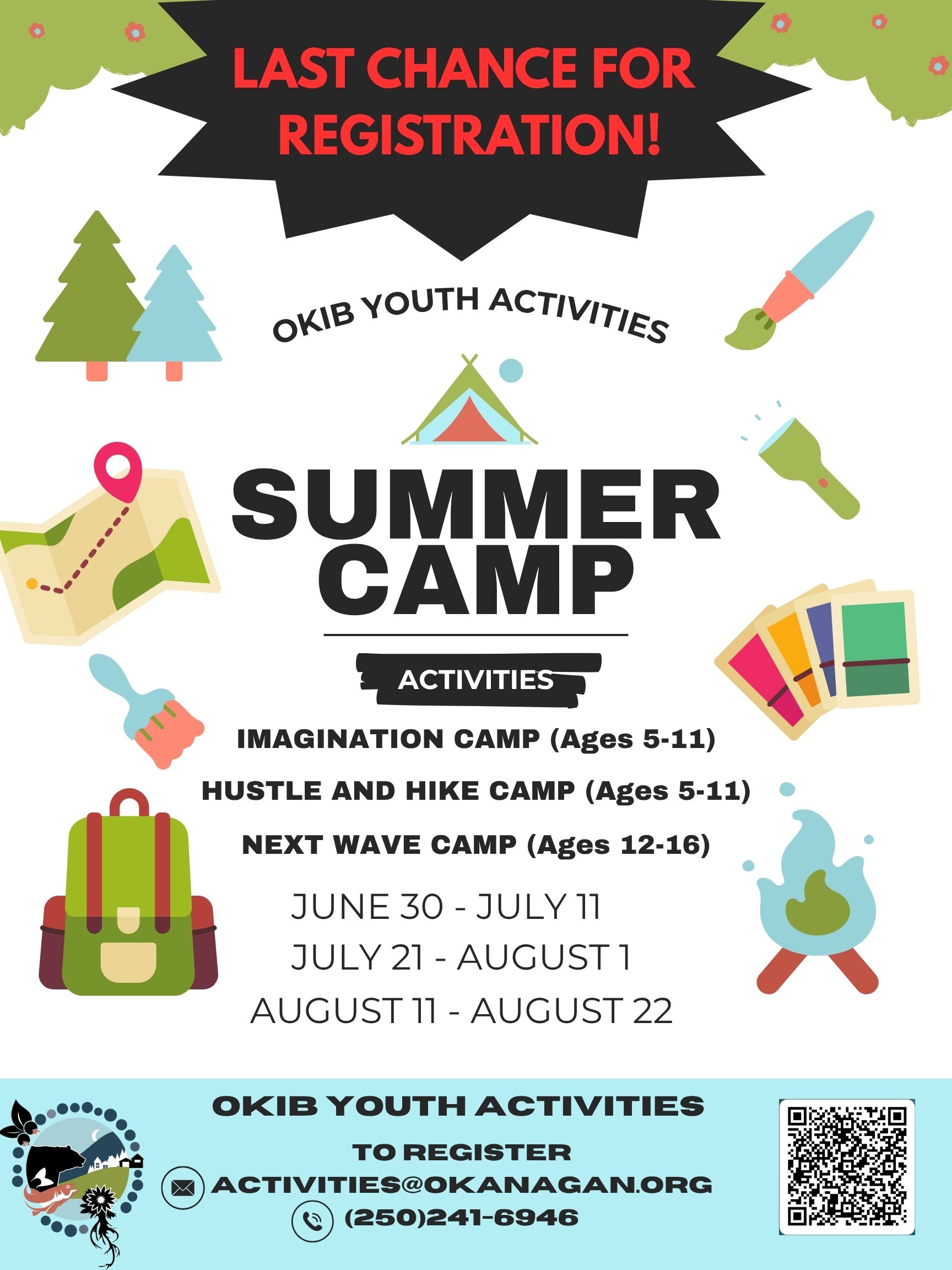 Last chance for registration! – OKIB Youth Summer Day Camps