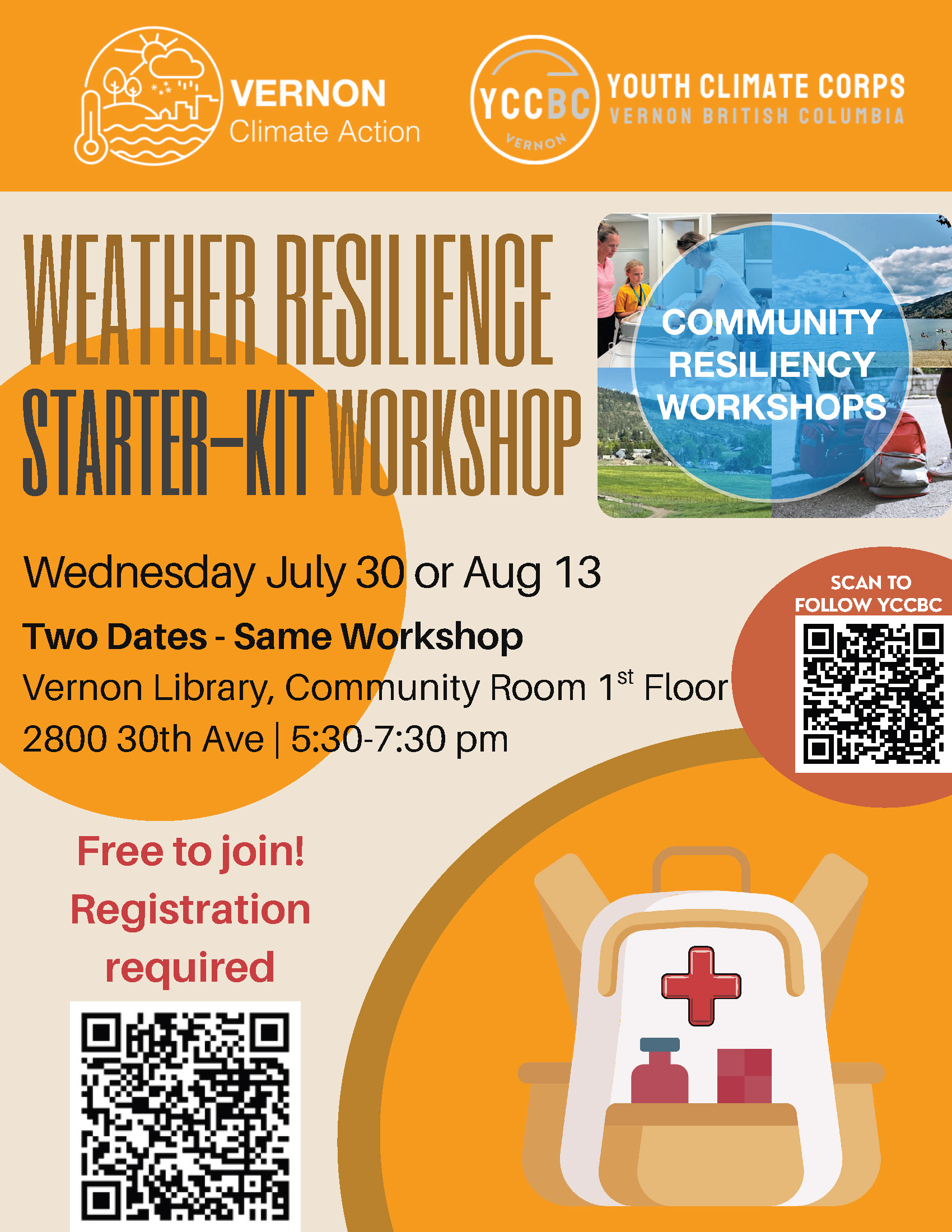 Weather resilience starter kit workshop – August 13th