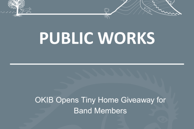 OKIB Opens Tiny Home Giveaway for Band Members