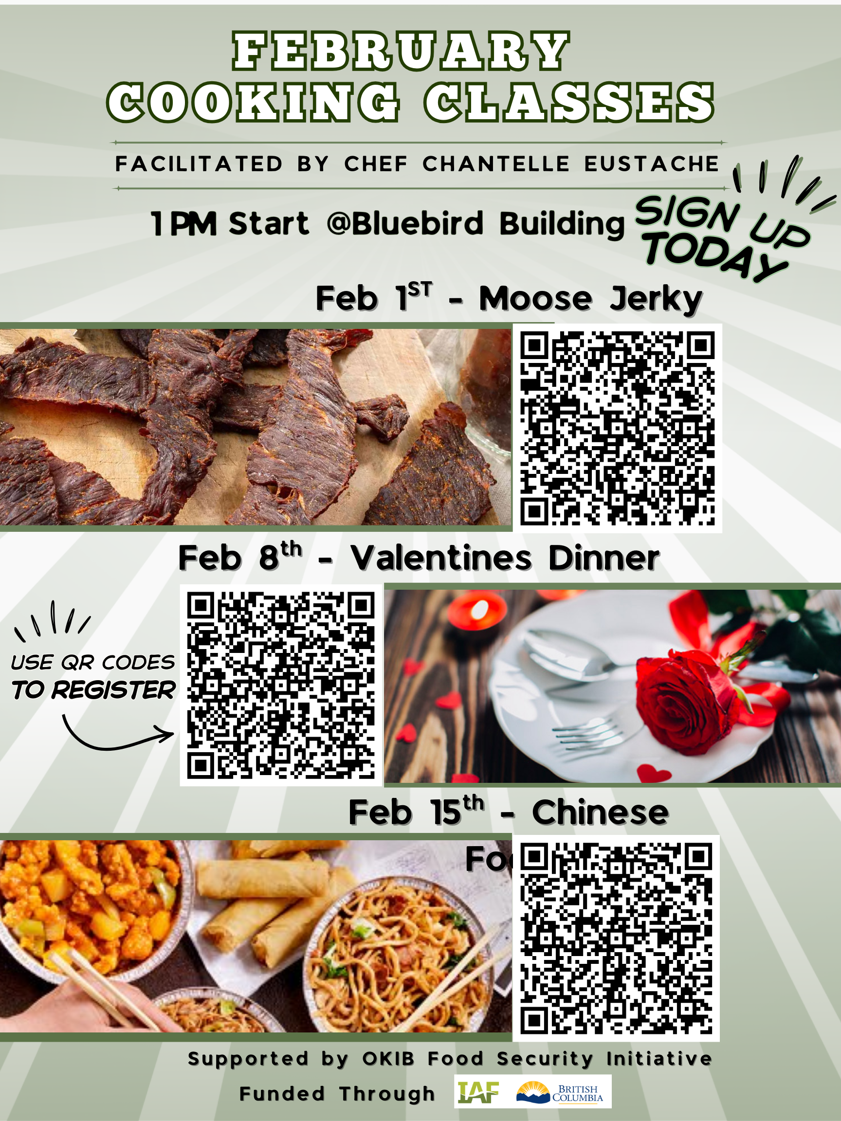 February Cooking Classes