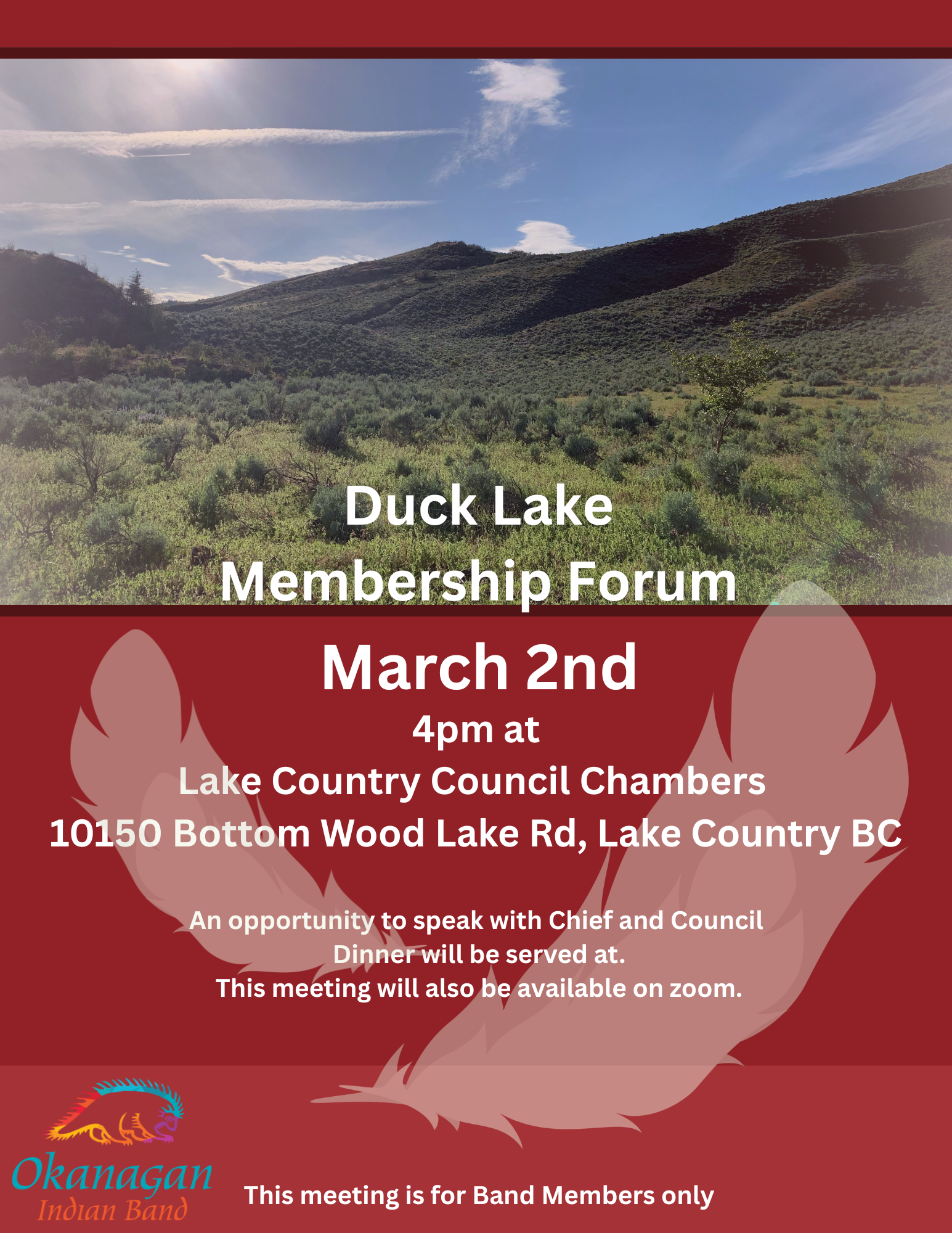 Duck Lake Membership forum Mar2