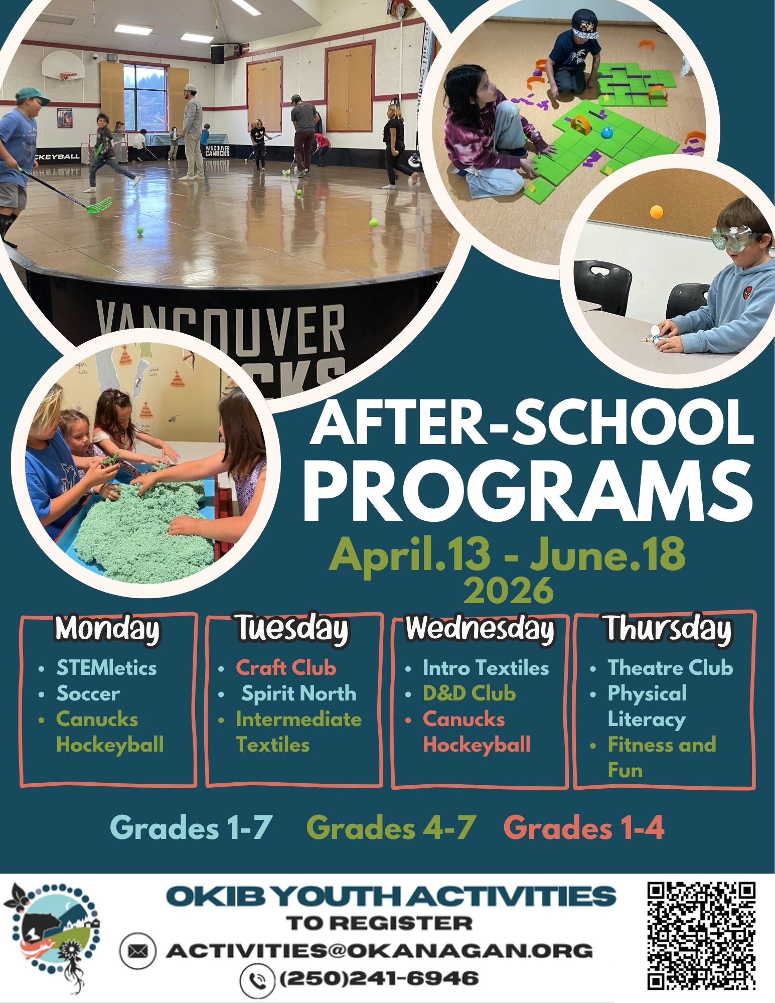 After school Programs – April to June