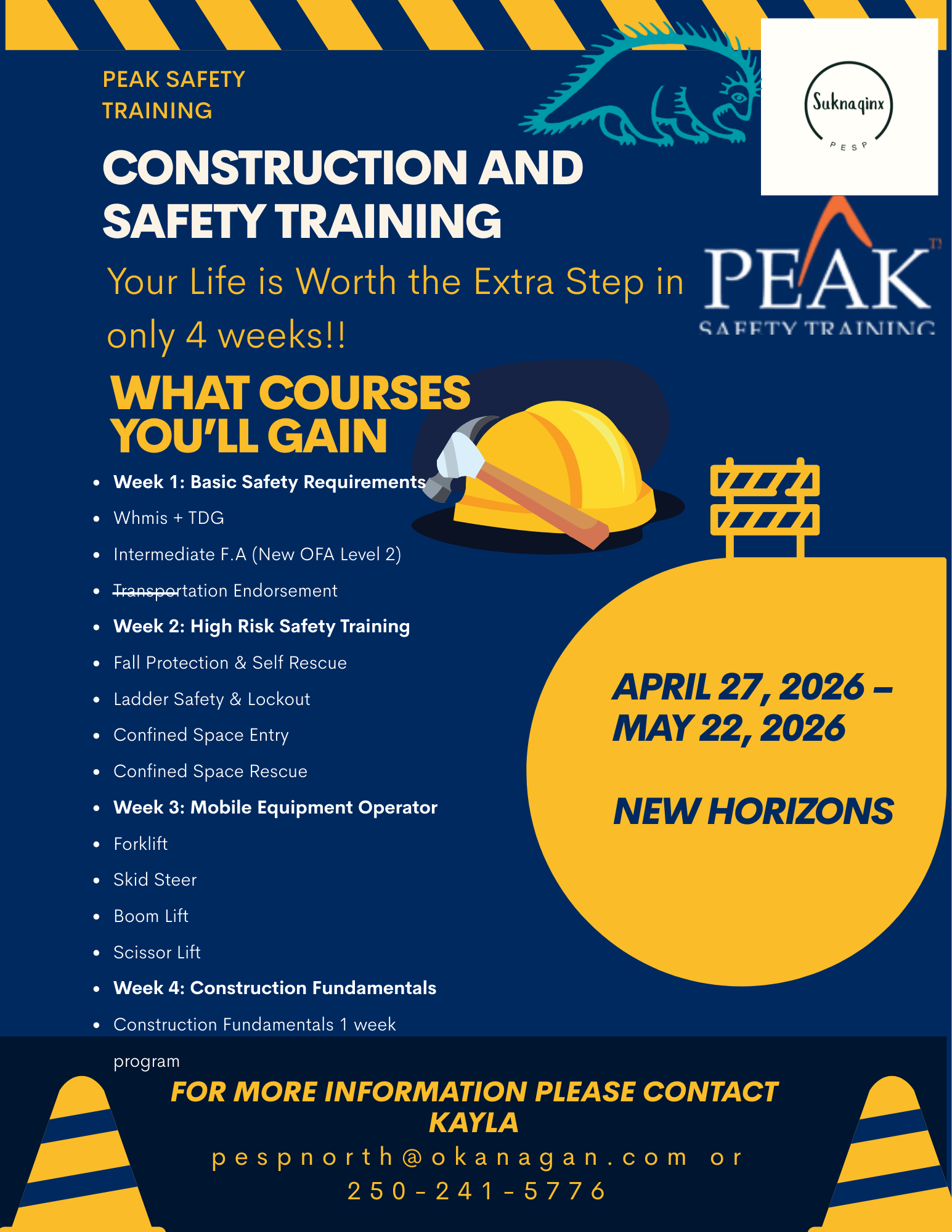 Construction Fundamentals and Safety Training Program