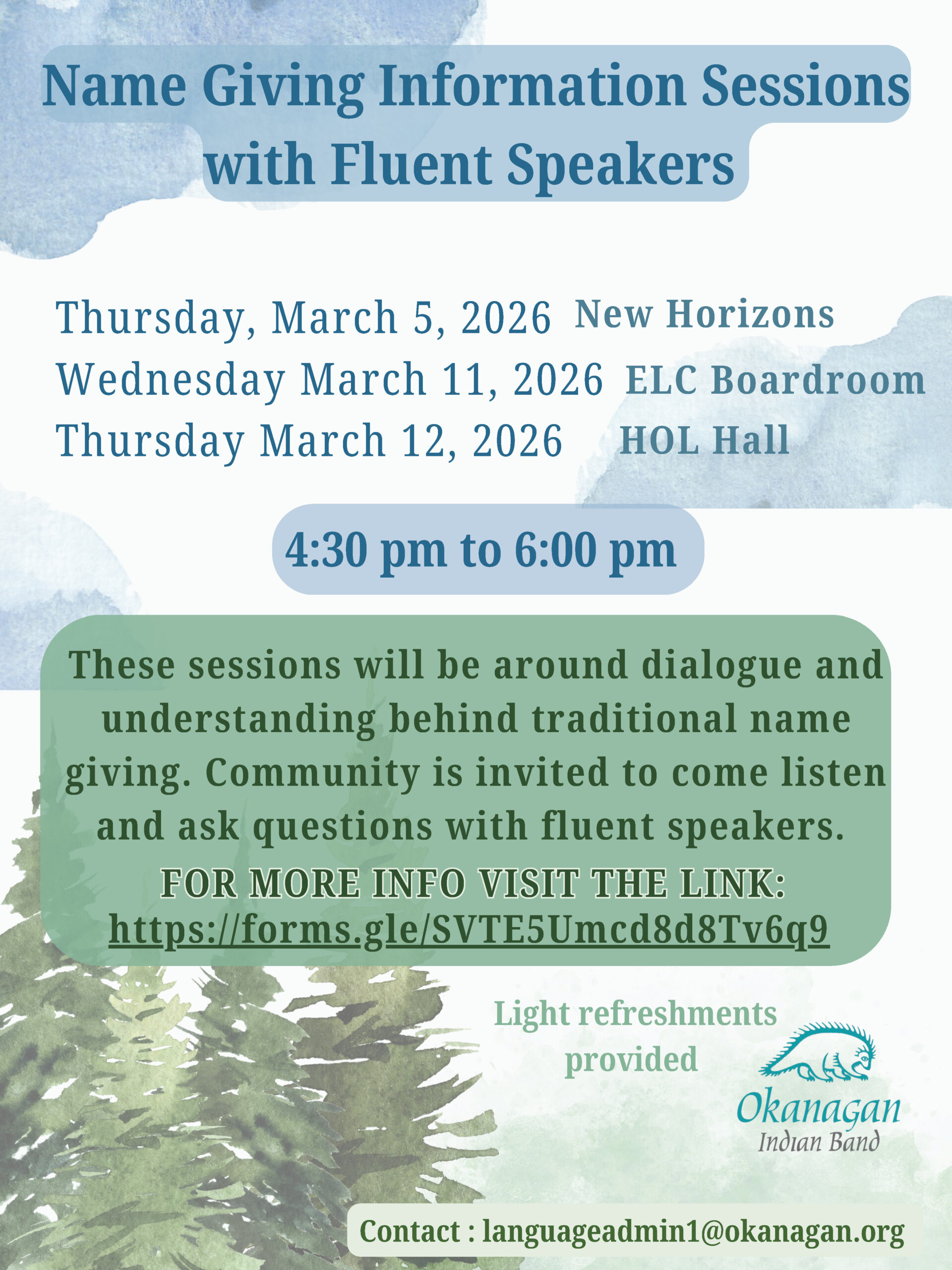 Language culture protocol sessions Name giving final