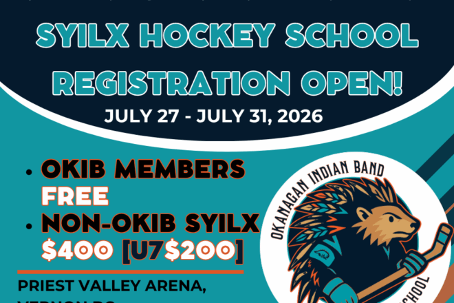 OKIB Syilx Hockey School Registration Open