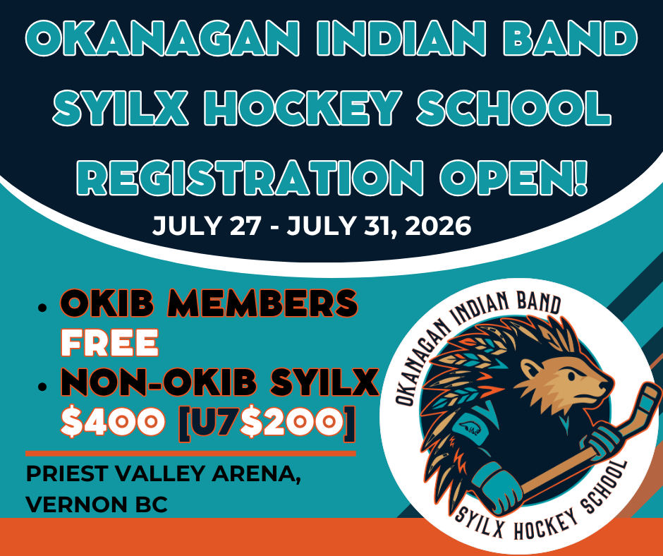 OKIB Syilx Hockey School Registration Open