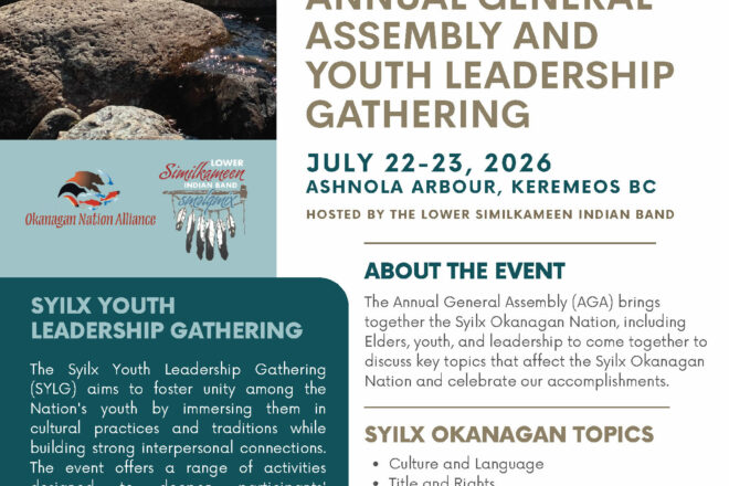 Okanagan Nation Alliance Annual General Assembly and Youth Leadership Gathering