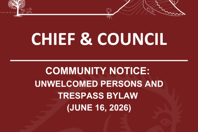 Community Update: Unwelcomed Persons and Trespass Bylaw