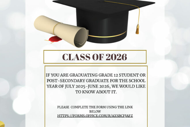 Send in your Graduation photos and info – 2026 Graduates