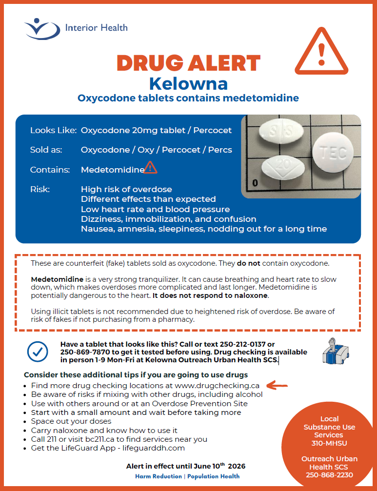 Drug alert Kelowna
