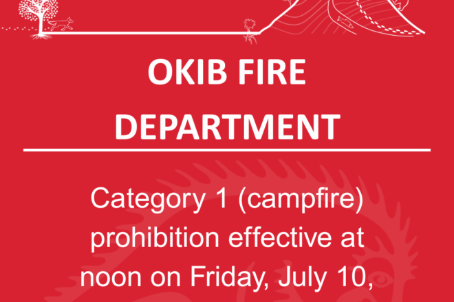 Fire Ban to go into effect for Kamloops Fire Centre (including OKIB Lands)