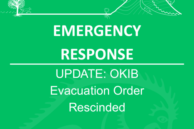 Community Update: Bradley Creek Wildfire Evacuation Order Rescinded