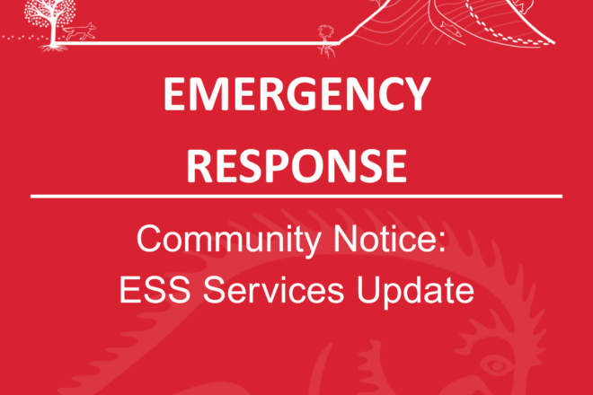 Community Update: Important Update for Emergency Support Services