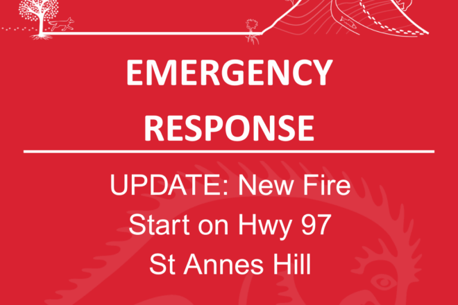 Community Update: New Fire Start on St Anne’s Hill now contained