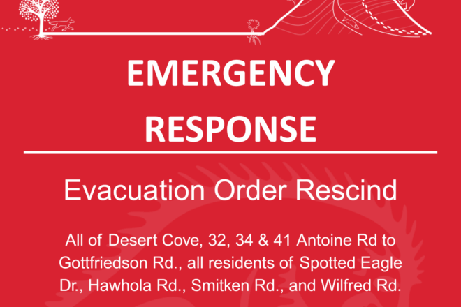 EVACUATION ORDER RESCIND