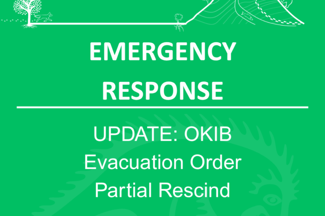 Community Update Bradley Creek Wildfire Evacuation Order Partial Rescinded