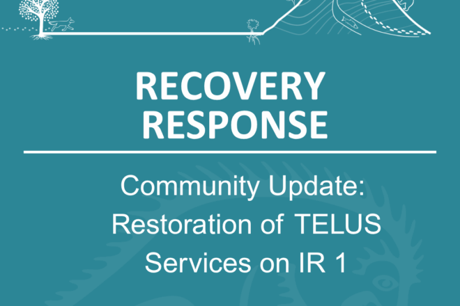 Restoration of TELUS Service on IR 1